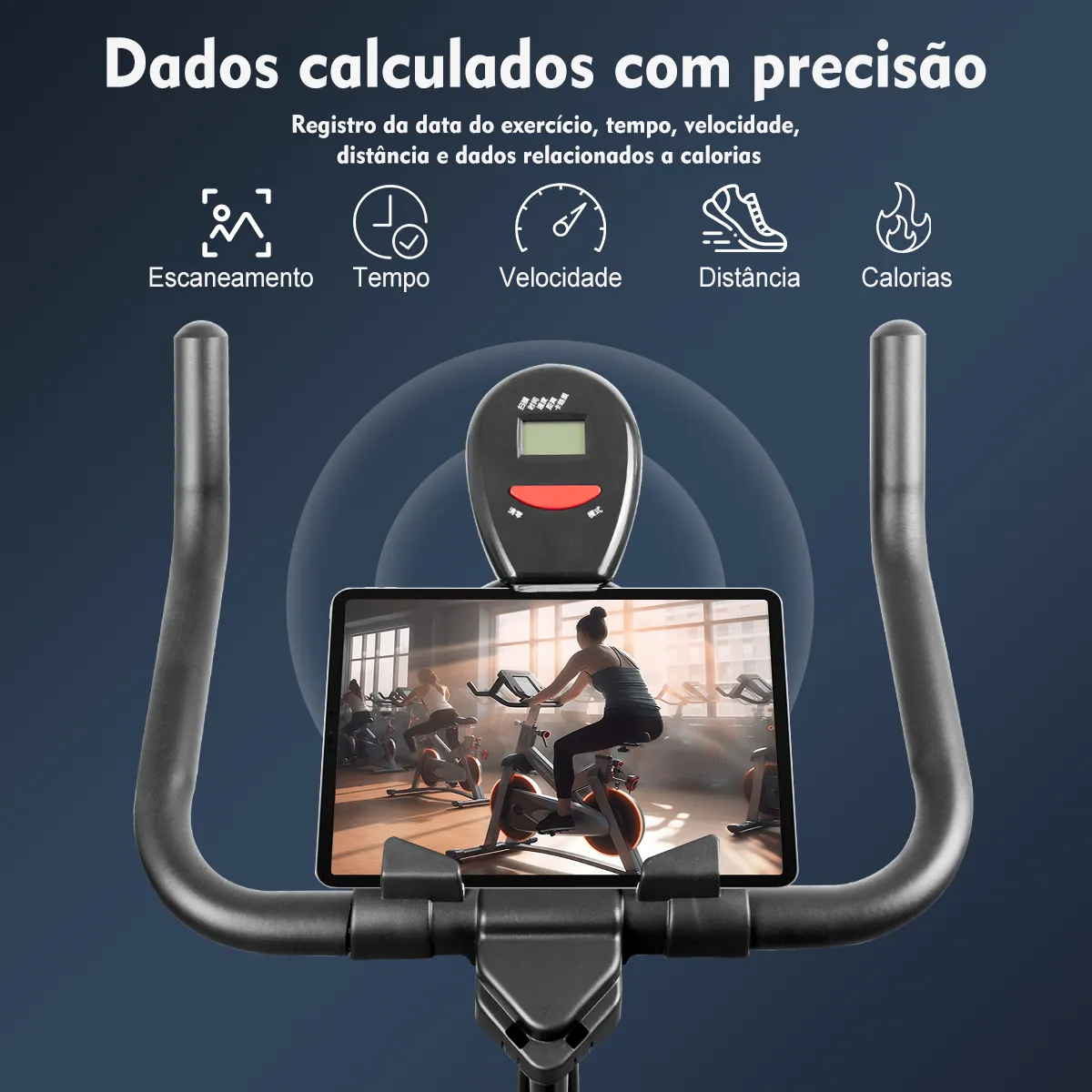 Mulher treinando na Spinning X11